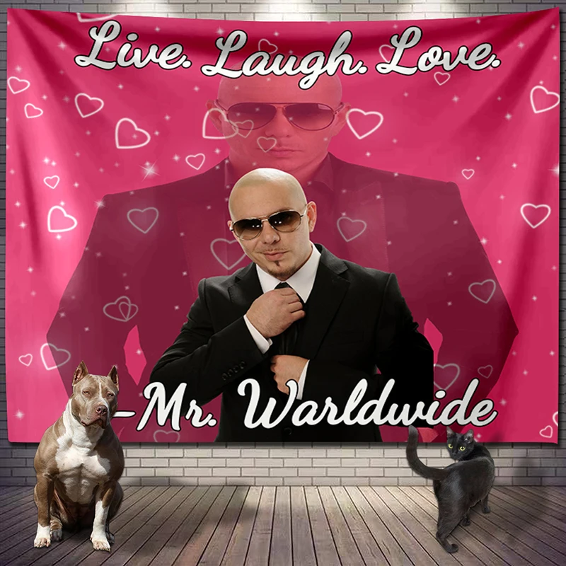 Mr 305 Pitbull Worldwide Hippie Tapestry Fabric Macrame Wall Hanging Beach Room Decor Cloth Carpet Yoga Mats Sheet Sofa Blanket