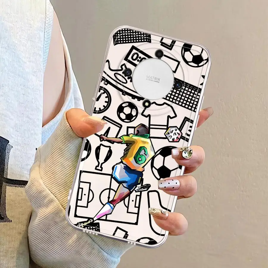 Sports Football Superstar Cartoon Soft Phone Cover Case for Honor X9a X8 X9b X7b X8b X8a 90 Lite