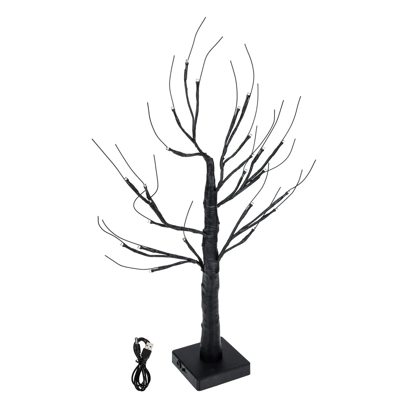 

Светодиодная настольная лампа в виде берёзы с квадратной подставкой для декора дома, спальни, праздников и вечерних мероприятий