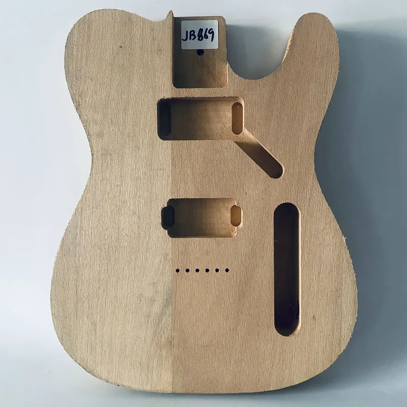 

JB869 String Through Body 2 Humbucker Pickups Tele Electric Guitar Semi Finishing TL Guitar Body in Solid Wood DIY Replace
