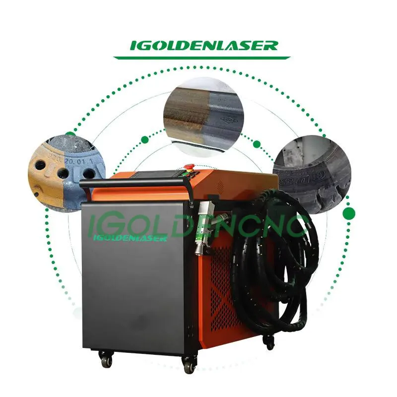 2025 New Orange Appearance Portable Integrated Device Continuous Laser Cleaning Hine