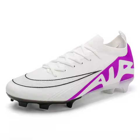 Men Soccer Shoes Match Long Spikes Sneaker Society Boy Grass Training Football Boots Unisex Indoor TF/FG Studded Football Shoes