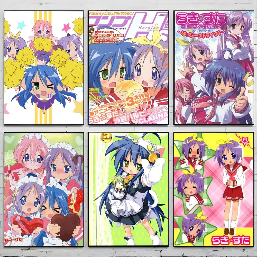 comedy anime l-lucky Star Poster Superior Home Space  Indoor Decorative Art & Home Decor