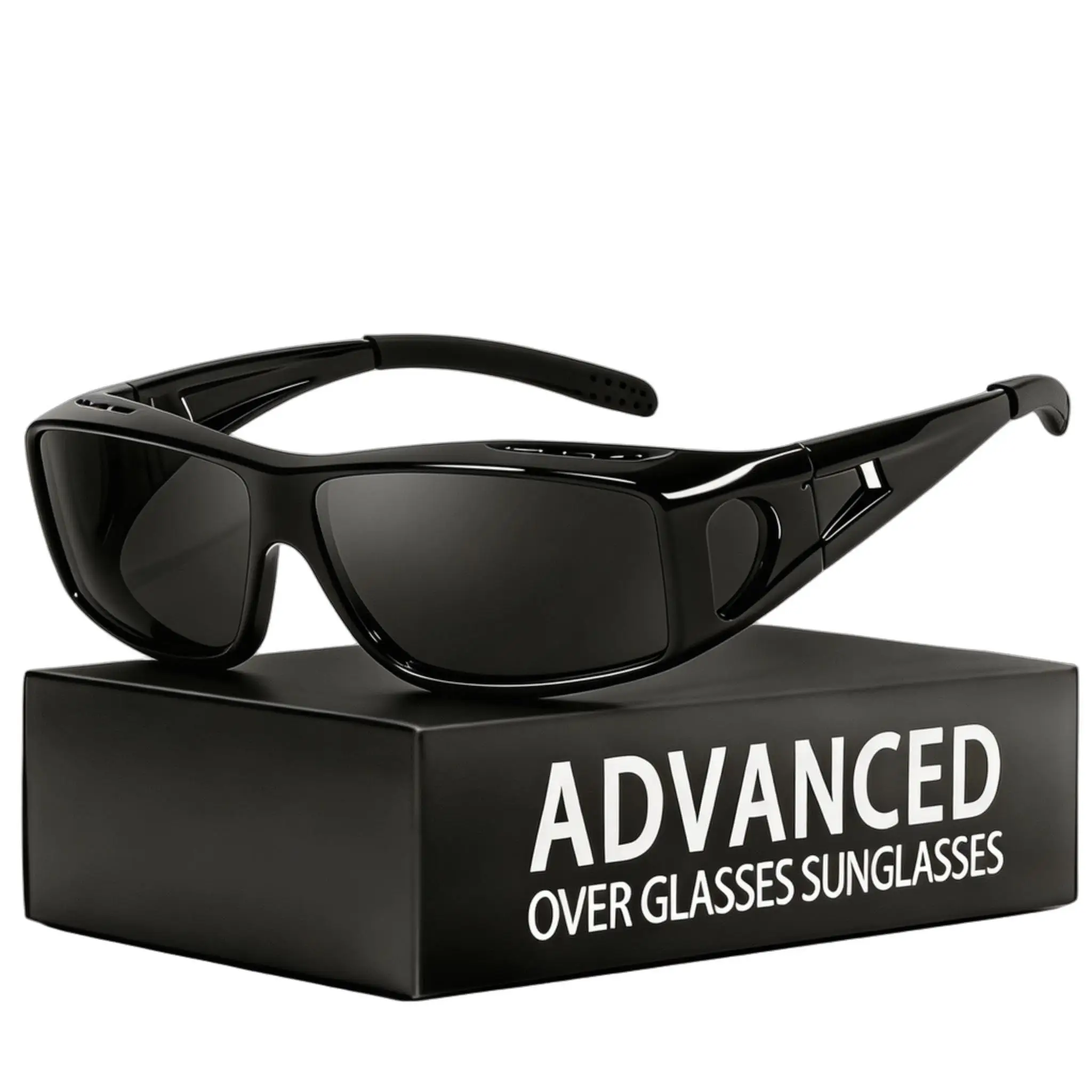 Men Women Over Glasses Sunglasses Polarised UV400 Protection Fits Frame Up to 5.43in For Driving Outdoor