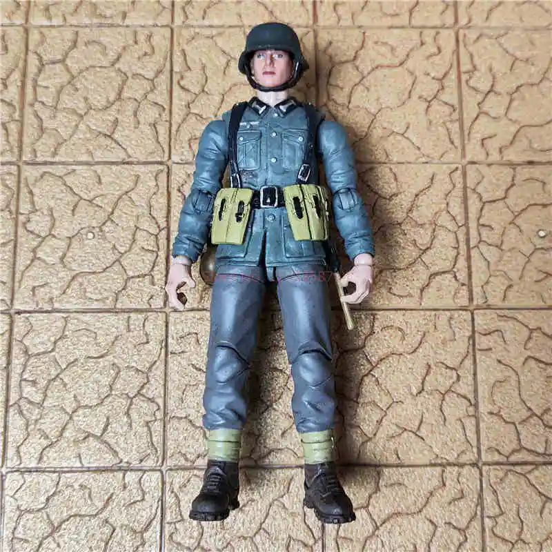 Soldado de fuente oscura 1/18, ejército de defensa de la División de montaña de fuente oscura, soldado de camuflaje de primavera y otoño, modo de figura móvil 3,75