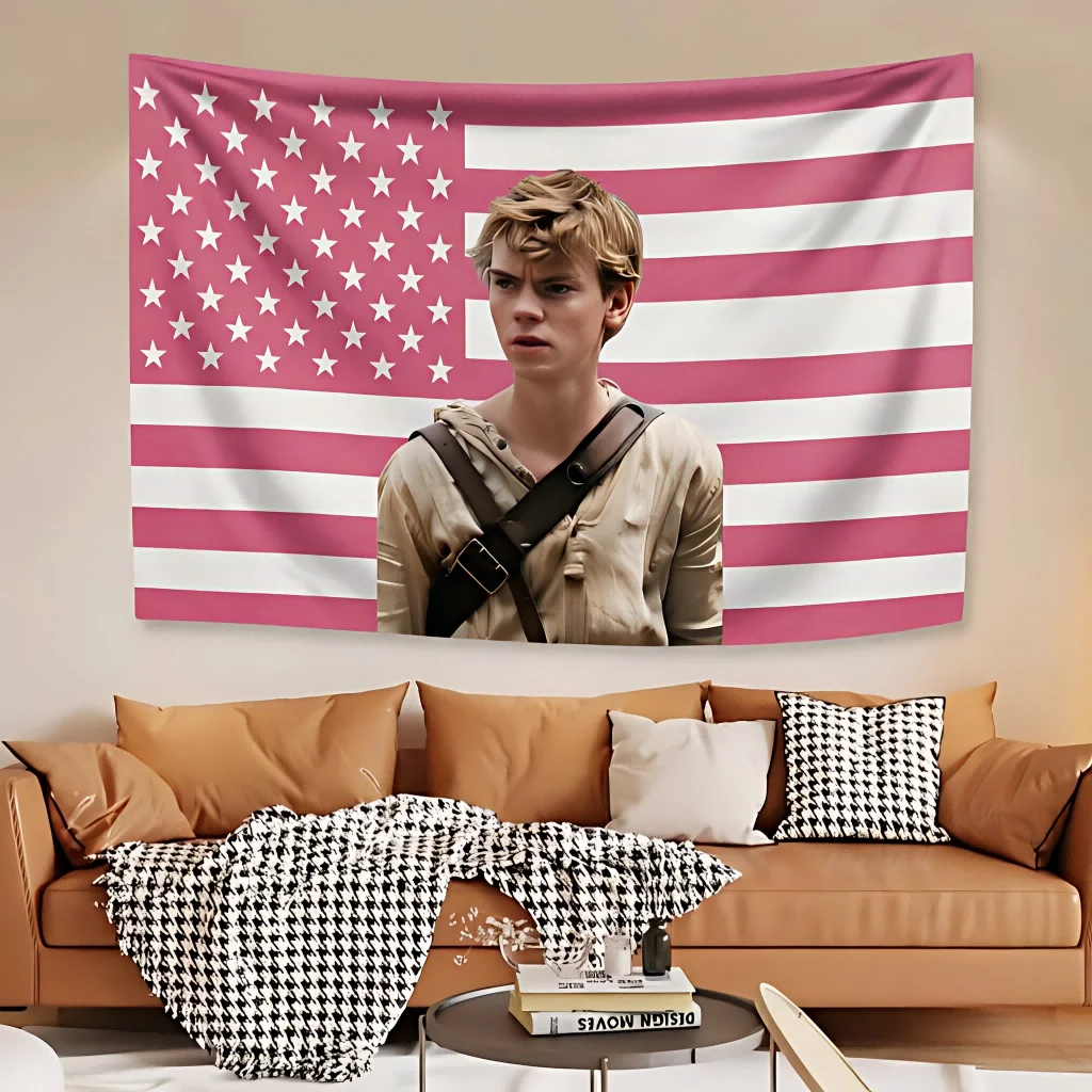 1pc T-The M-Maze R-Runner Newt Flag Tapestry, Ideal for Teen Dorm Frat Room Bedroom Living Room Home Decor, Movie Fan Gift