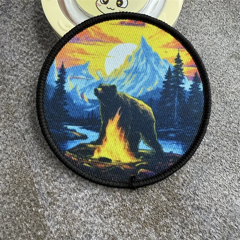 

"Lord Taga" Bear Morale Badge Printed Patch Tactical Military Armband Hook and Loop Outdoor Backpack Hat Accessories Stickers