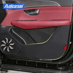 For Jetour X70 Plus 2023 2024 Door Anti Kick Pad Protection Stickers Carbon Fiber Inner Side Edge Film Car Accessories 4 Pieces
