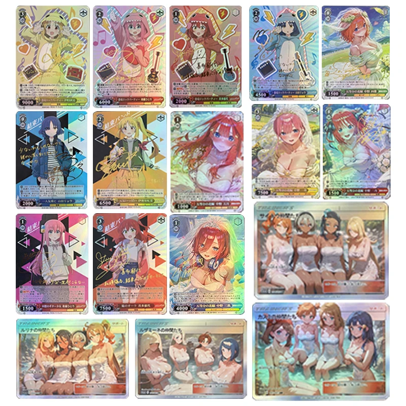 

Japanese Anime Goddess Story Nakano Nino Ijichi Nijika Nakano Ichika Collectible Cards Christmas Birthday Gift Children's Toys