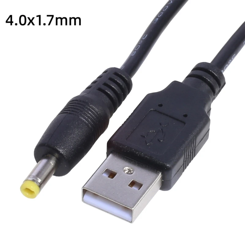 Cable de alimentación USB a DC macho, convertidor de 3,0x1,1mm, 2,5x0,7mm, 1,7mm x 4,0, 5,5x2,5mm, 5V