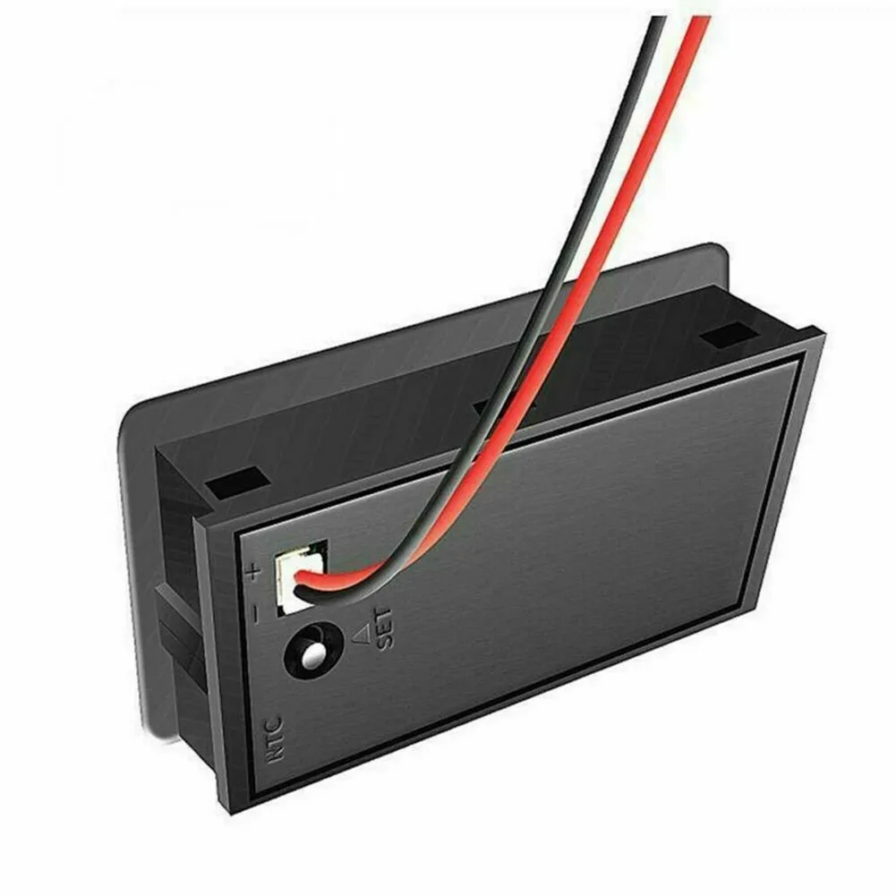 LCD Digital Display Battery Capacity Indicator Moniter Meter Multi-functional On/off Switch Status Work Equipment