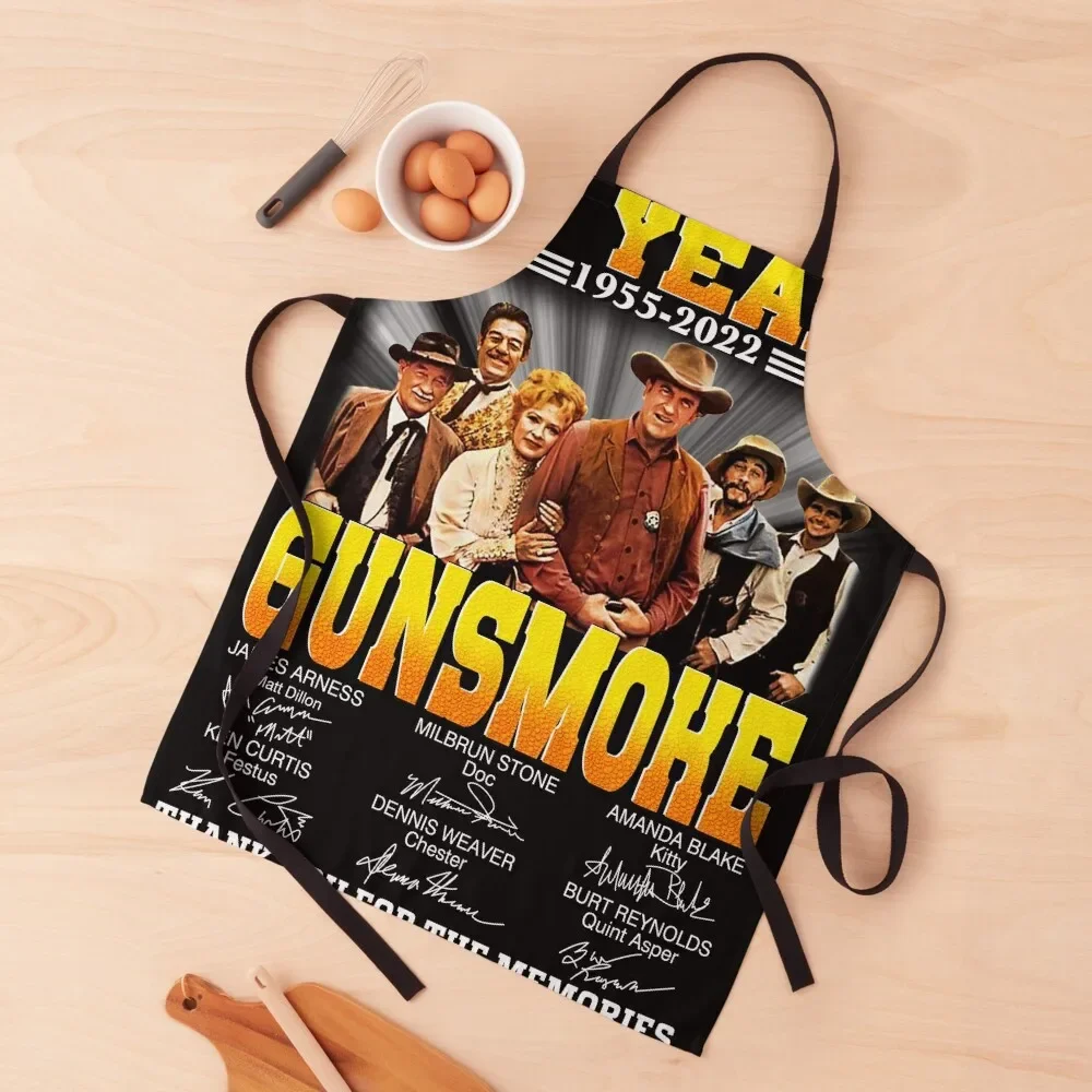 

67 years Gunsmoke Apron Chef Accessories Household Items Useful Costume Waiter Apron