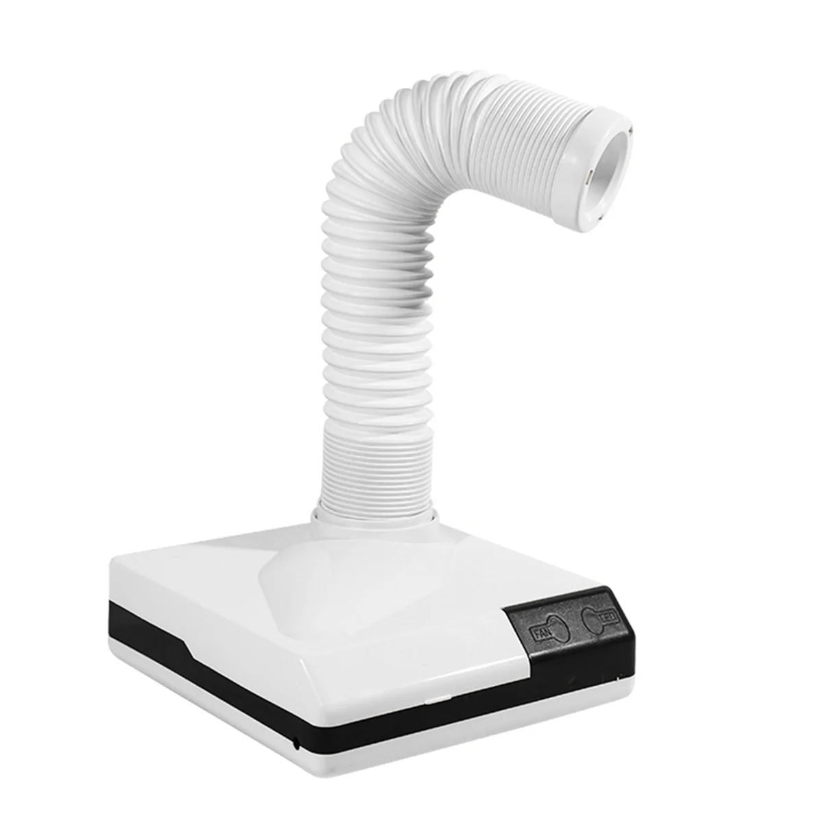 Extractor de humos de soldadura con filtro absorbente de polvo para uñas, para grabador/corte, quema de madera, impresora 3D, enchufe blanco de la UE