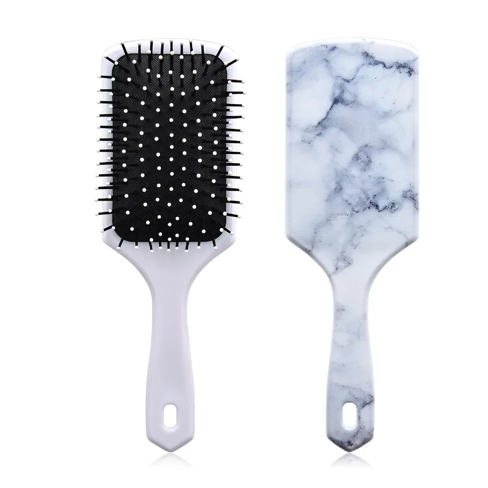 Hair Scalp Massage Comb 1pcs Marbling Hairbrush Women Wet Curly Detangle Hair Brush for Salon Hairdressing Styling Tools