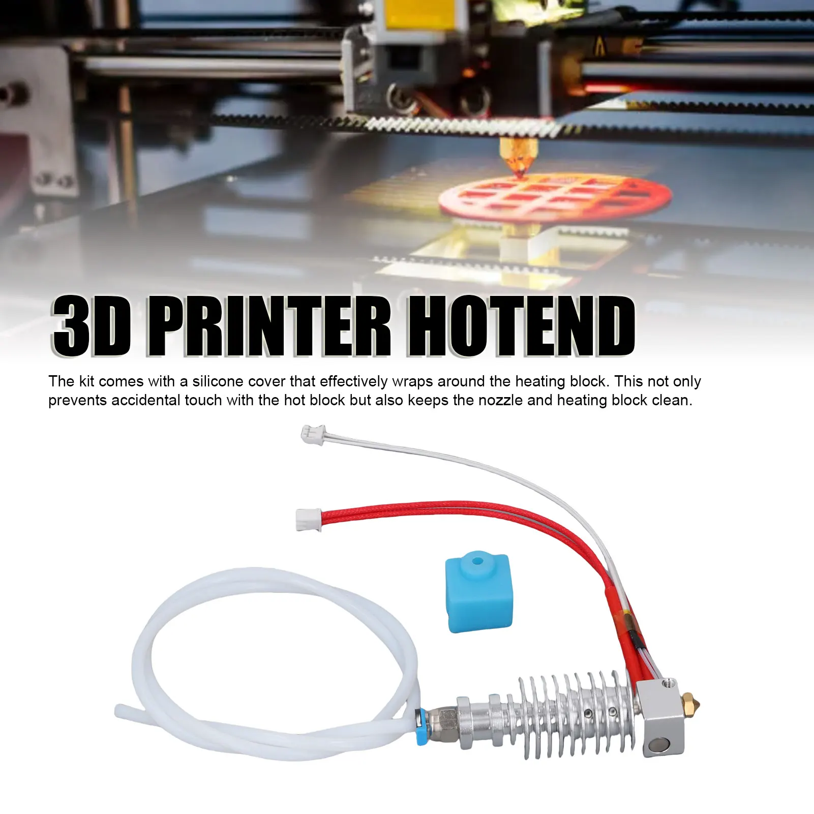 

Сборный комплект хотэнда для 3D-принтера, простой в установке, долговечный, с соплом 0,4 мм, замена для ANYCUBIC