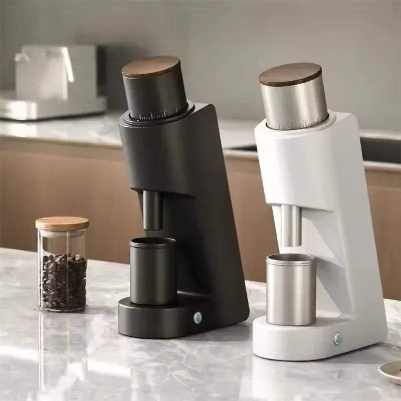 Electric Coffee Bean Grinder Adjustable Burr Mill for Espresso Home Office Use Professional Sharpener Machine Fresh Ground