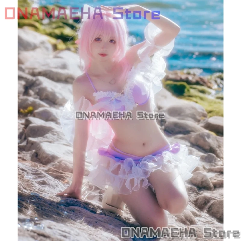 

ONAMAEHA*/Mermaid Swimsuit Summer Beach Cosplay Anime Game Hot Spring Bathing Suit Female Roleplay Outfit Water Wear Party Prop