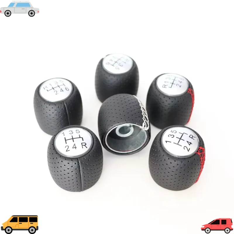 for Gear shift knob, perforated leather, black stitching, gear shift handball for Alfa Romeo 147, 156, 159, Brera Spider models.