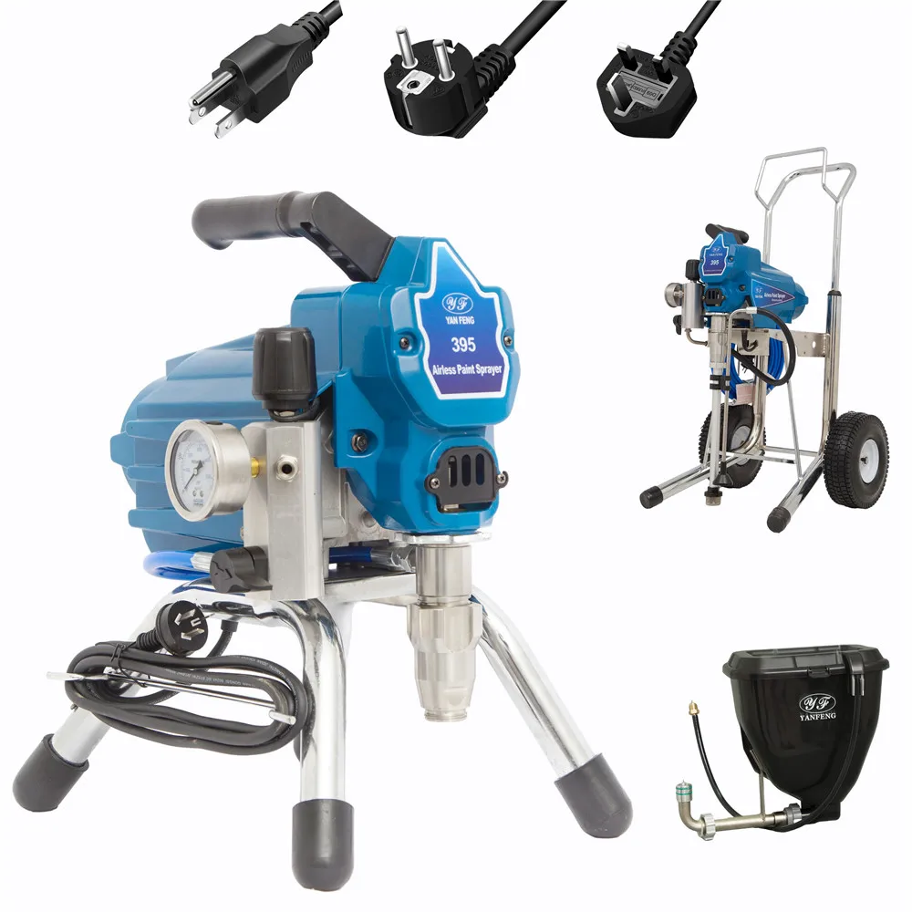 

110V 60Hz 395 Hopper Electric Paint Sprayer DIY Industrial Airless Spray Gun