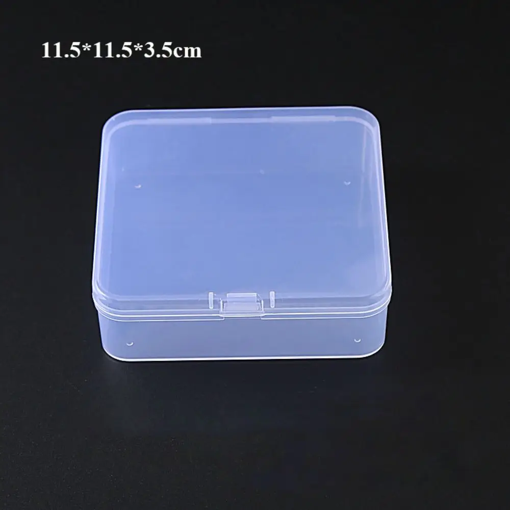 Hot Square Storage Box Transparent Durable Small Items Case Plastic Sundries Organizer Power Tools Holder