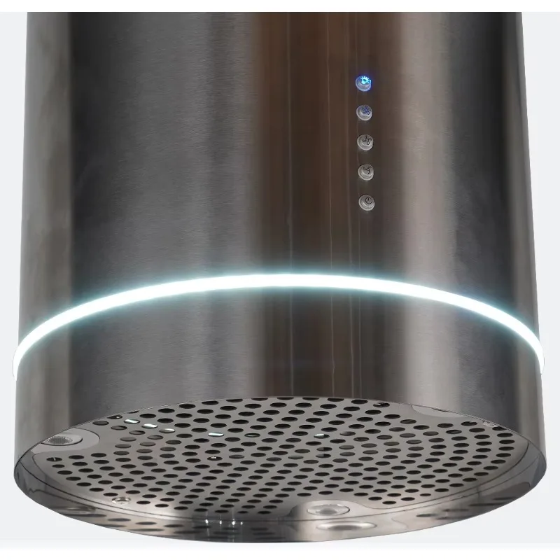 35Cm/14-inch mounted hood, push button, carbon filter, stainless steel island hood