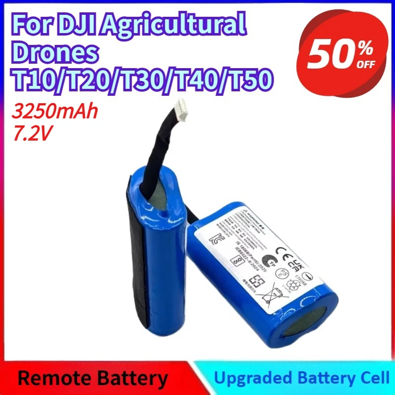 

BT30.025 New 3250mAh 7.2V Built-in Remote Control Replacement Battery for DJI Agricultural Drones T10/T20/T30/T40/T50 Spare Part