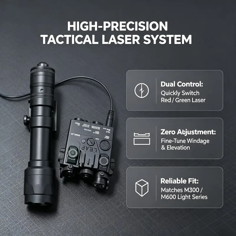 Stable Output DBAL-A2 Complete Laser Kit Consistent Red Green Torch M300 M600 Model Fittings