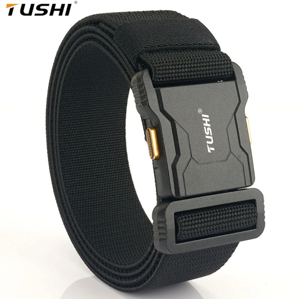 TUSHI Brand New tactical belt nylon workwear aluminum alloy buckle quick drying pants belt outdoor canvas training inner belt