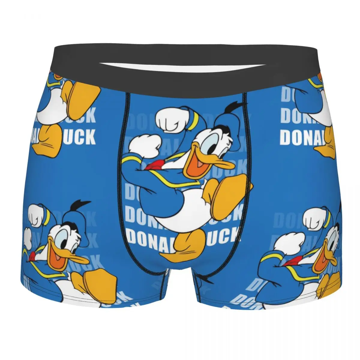 

Men Donald Duck Cartoon Long Underwear Novelty Boxer Shorts Panties Male Breathable Underpants