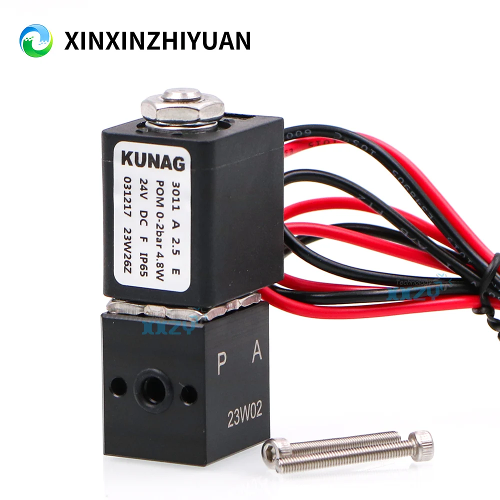 3-way Solenoid Valve for Ricoh Docan KGT UV Flatbed Machine Roll-to-Roll Inkjet Printer DC24V 4.8W Solenoid Valve