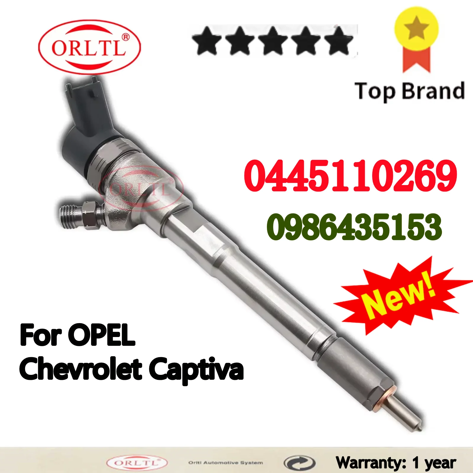 

0445110269 Diesel Fuel Injector 0 445 110 269 Nozzle 0986435153 0986435238 For BOSCH Chevrolet Captiva 96440397 15062057F