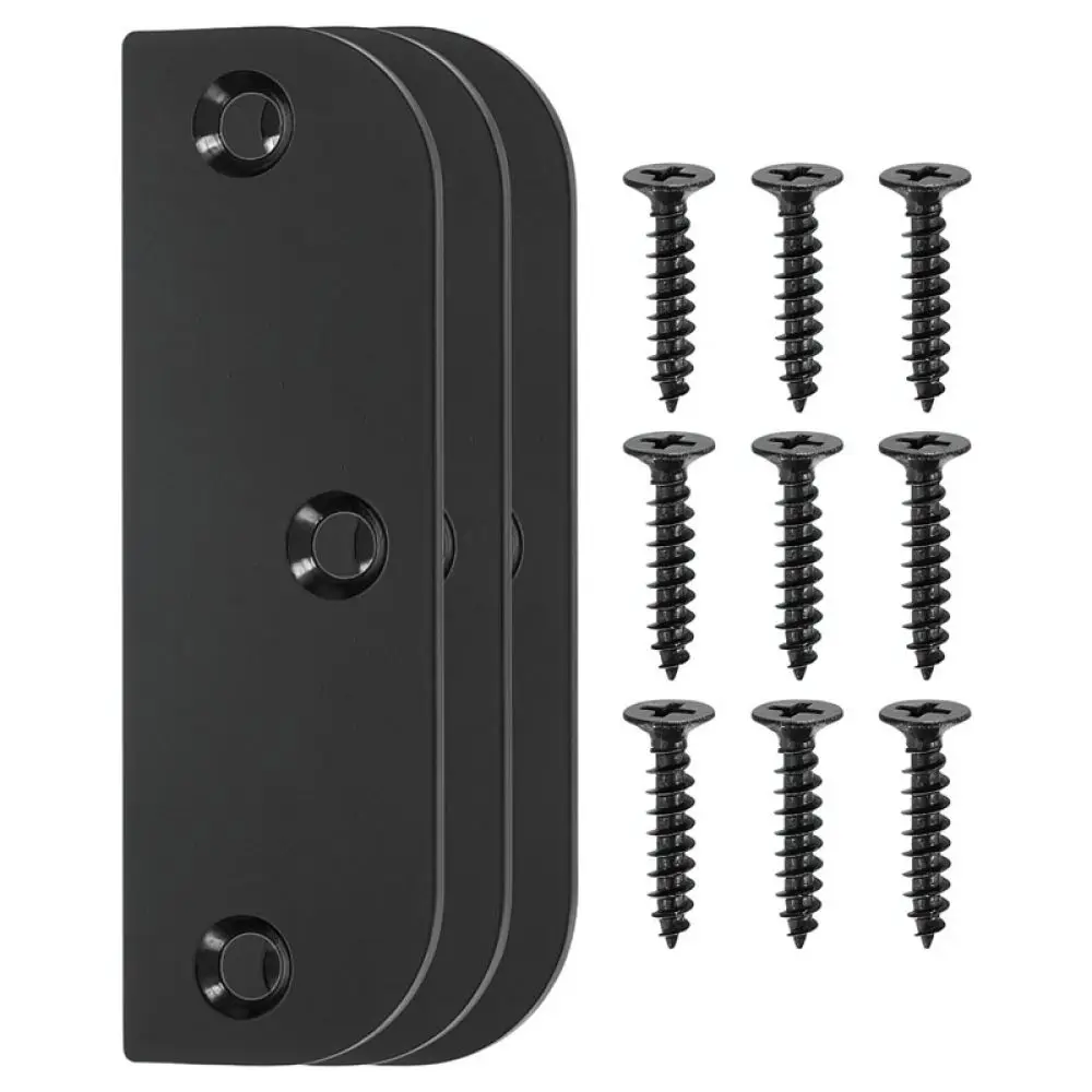 Stainless Steel Hinge Repairing Plate Door Hole Filler Cabinet Furniture Hardware Fixation Accessory Kit