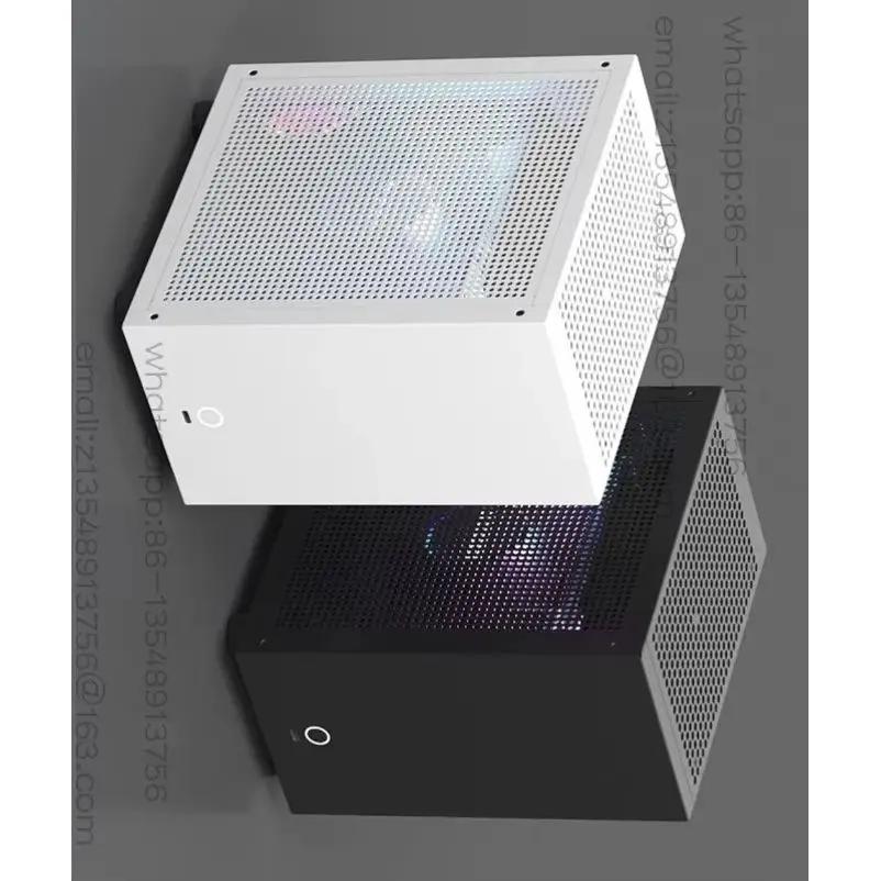 M21/M31 Mini ITX Computer Case, Supports 120mm AIO Liquid Cooler, Low-Profile GPU and 1U Flex ATX PSU, Compact Small Spot