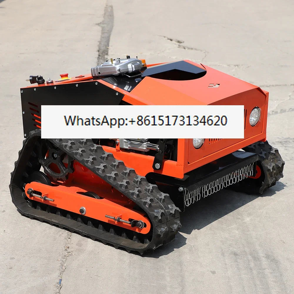 Upgraded Version power force lawn mowers garden robot lawn mower automatic 800mm cutting width rubber crawler mower