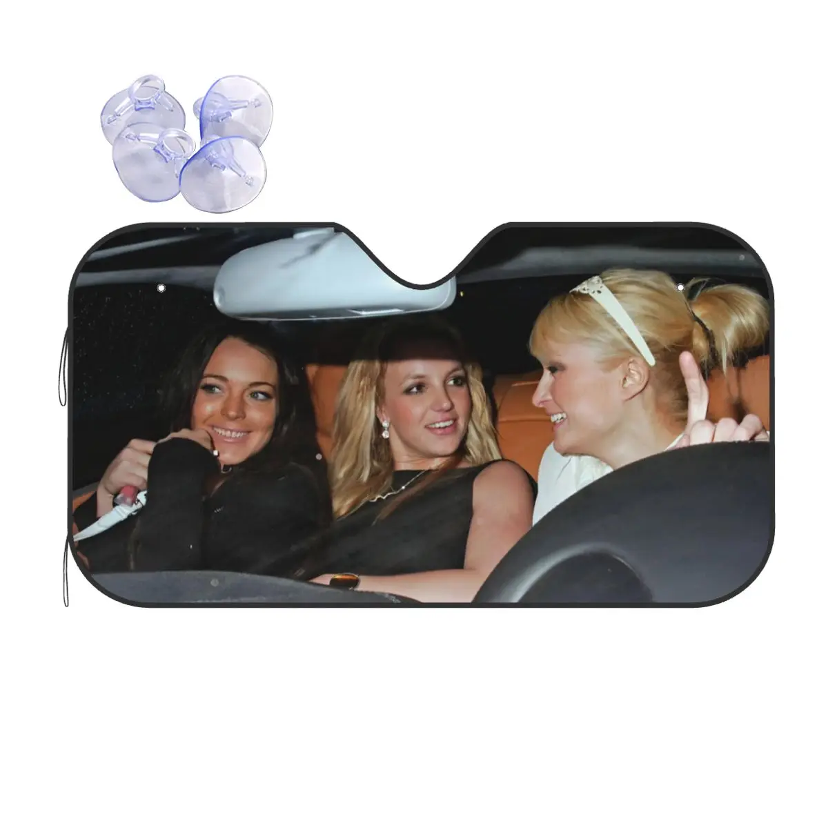 Paris Britney Lindsay Universal Sunshade Windscreen 70x130cm Aluminium Foil Sunshade Visor Front Window Cover