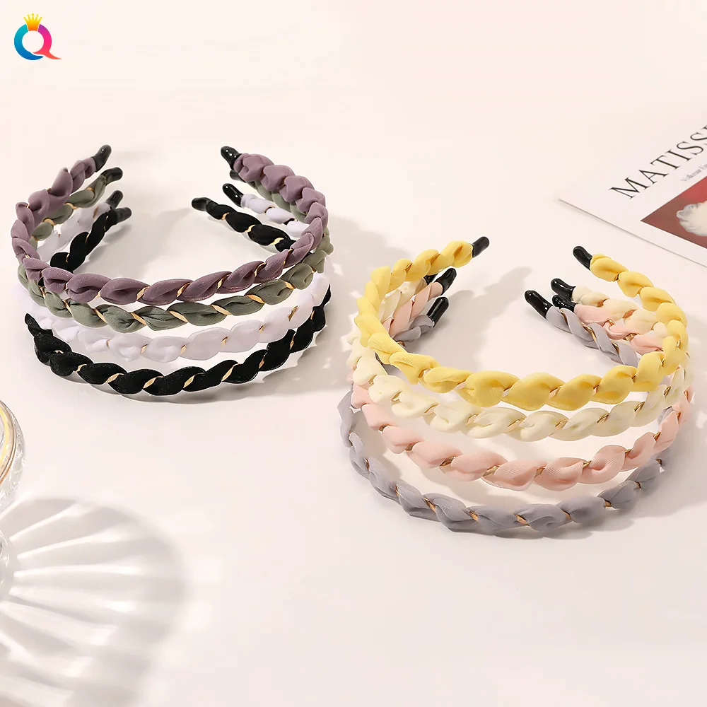 

1pc Korean Organza Headband Candy Color Slim Metal Wire Hair Hoop Ethereal Fairy for Women Daily Outing Cute
