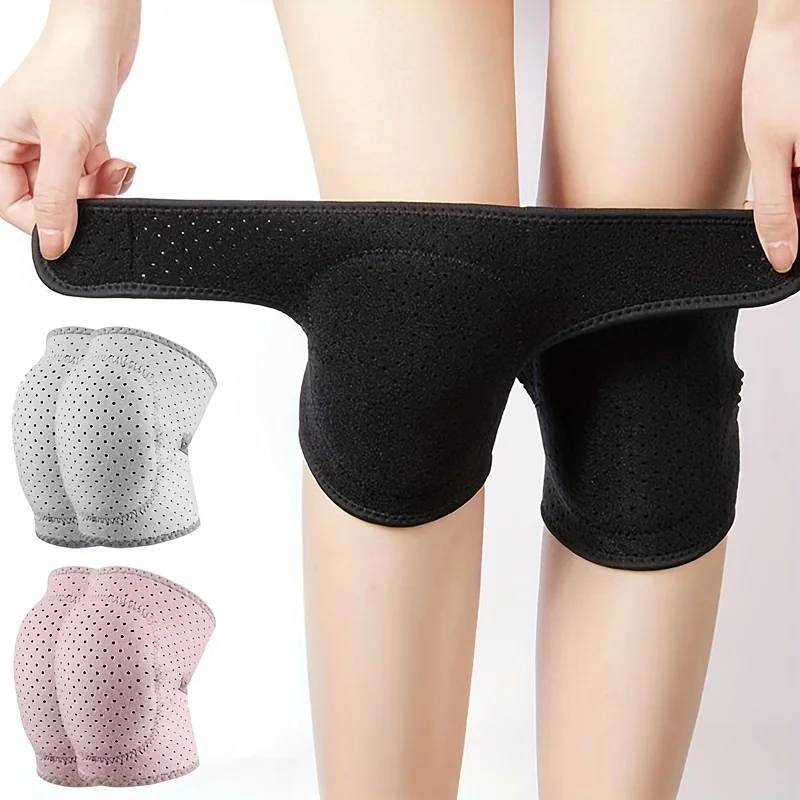 

2pcs Breathable Thickened Knee Pads for Sports - Open Wear Design for Volleyball, Dance, Running, Basketball, Cycling, Mountaine