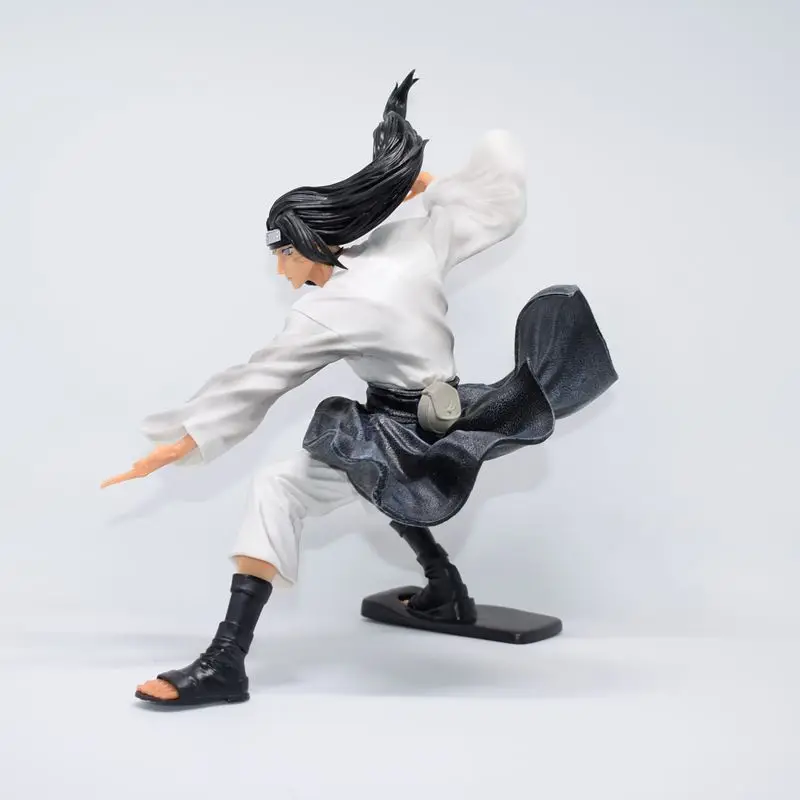 Naruto Anime Figure 23cm Hyuga Neji Action Figure Ning Ci White Eyes Soft Fist Bagua Palm  PVC Collection Model Dolls Toys Gifts