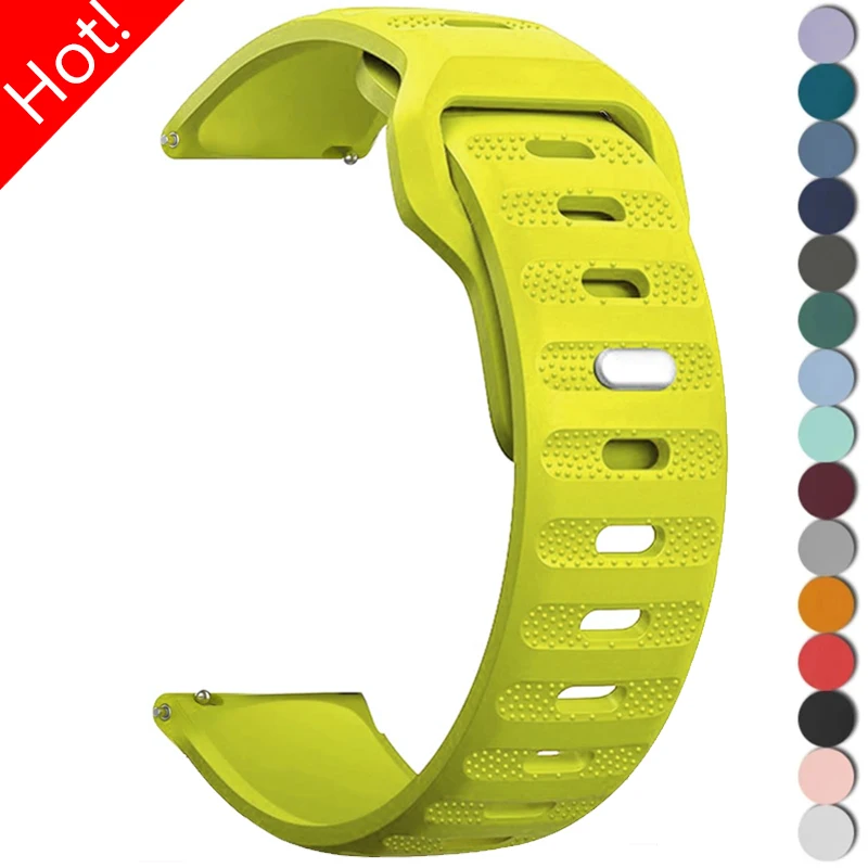 

20mm 22mm Silicone Strap for Samsung Galaxy Watch 6/5/4 44mm 40mm 6/4Classic 43mm 47mm Band Bracelet for Huawei Watch GT3 4Pro