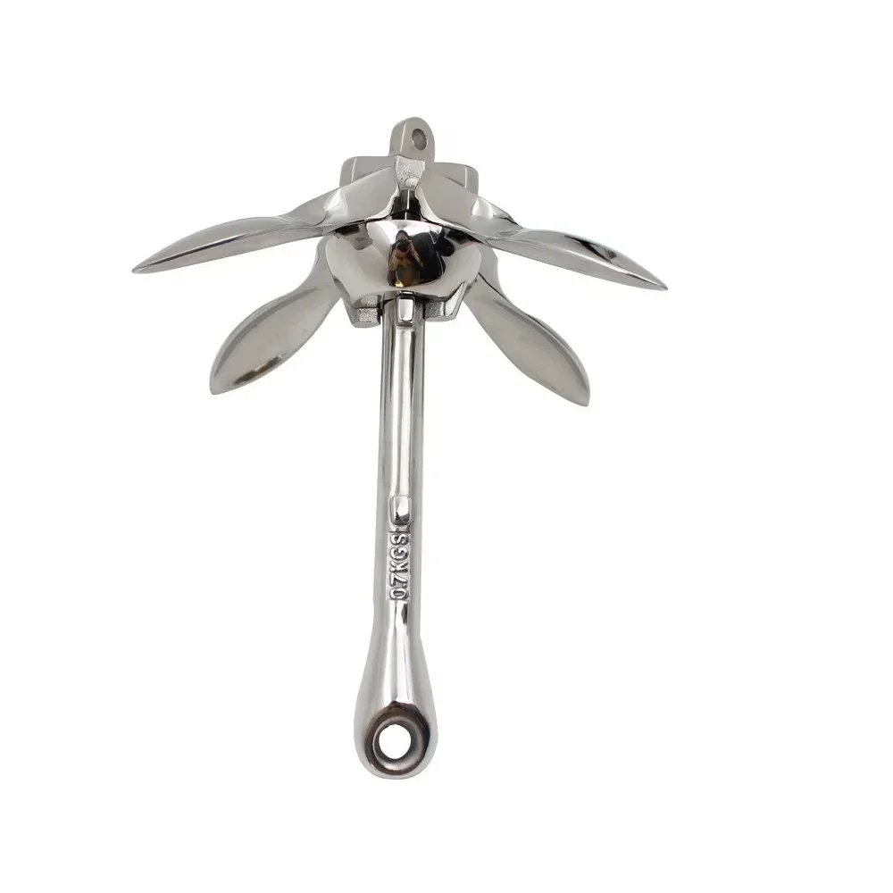 ชุดสมอเรือแบบพับได้ ทำจากสแตนเลส 316 สำหรับเรือขนาดเล็ก