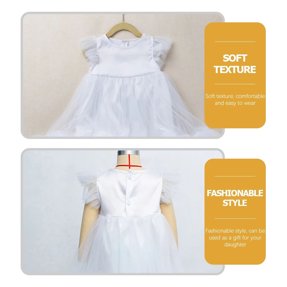 

Girl Tulle Dress Party Costume Performance Skirt Toddler Birthday Cotton Kids Stage Princess Cosplay Tutu Dress