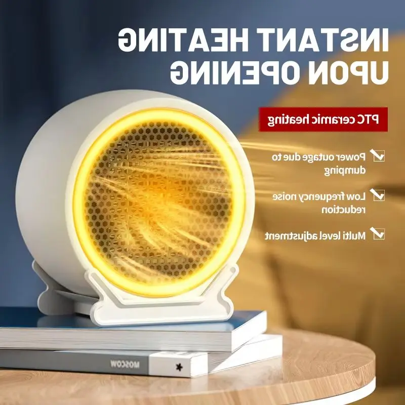 

Energy Saving Desktop Heater Quiet Quick Heat Overheat Protection for Home Office Dormitory Small Sun Safe Whole House Heating