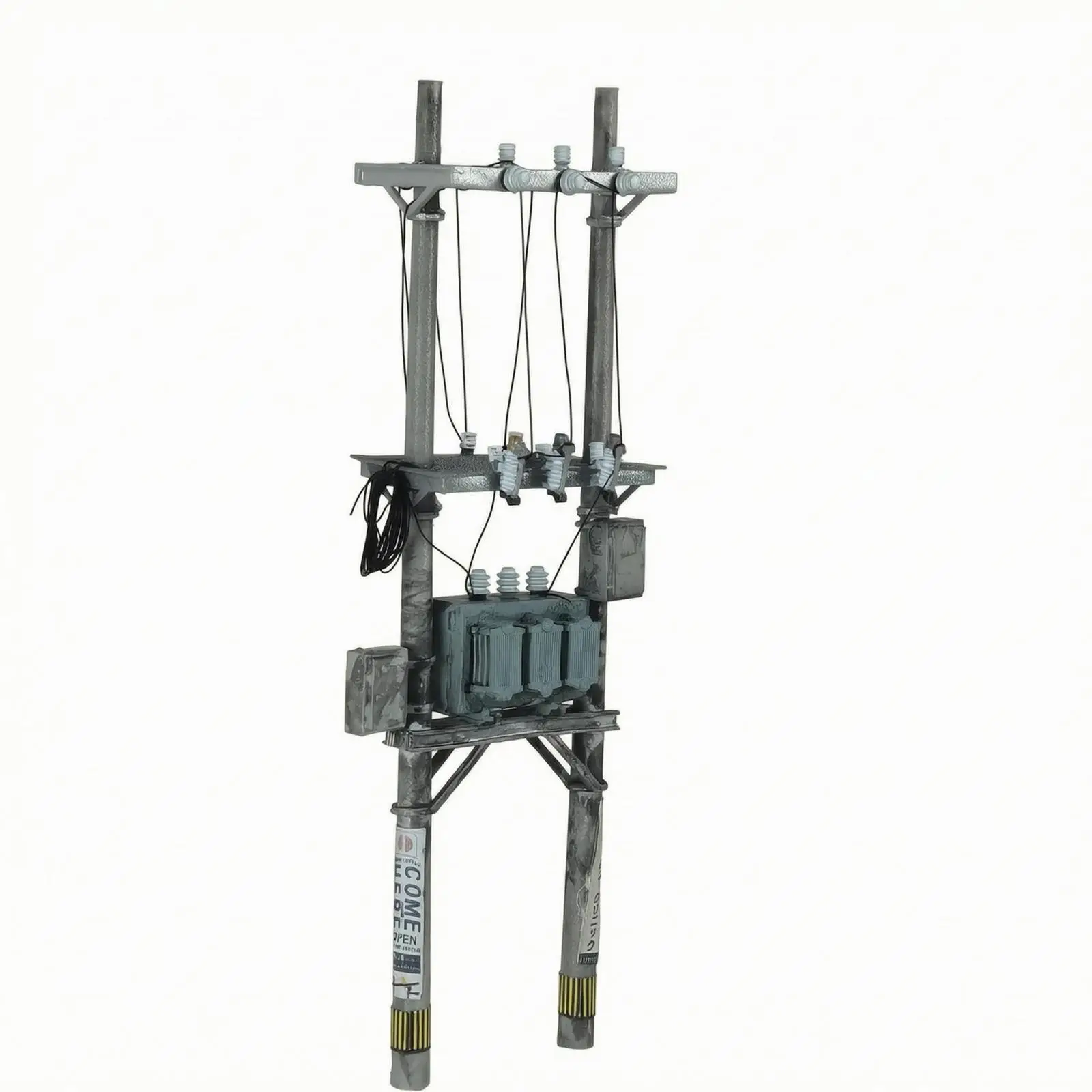 Electrical Pole Model 1:64 Scale Utility Pole Miniature Resin
