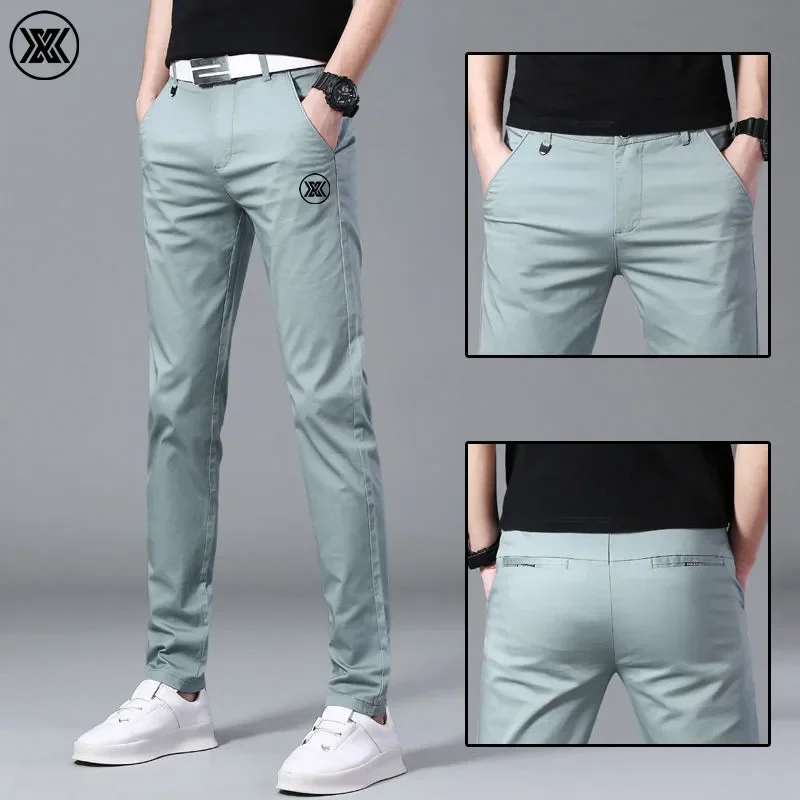 2024 abbigliamento da Golf da uomo coreano pantaloni Slim Fit Iceelastic force Silk traspirante per il tempo libero sport abbigliamento da Golf pantaloni pantaloni moda