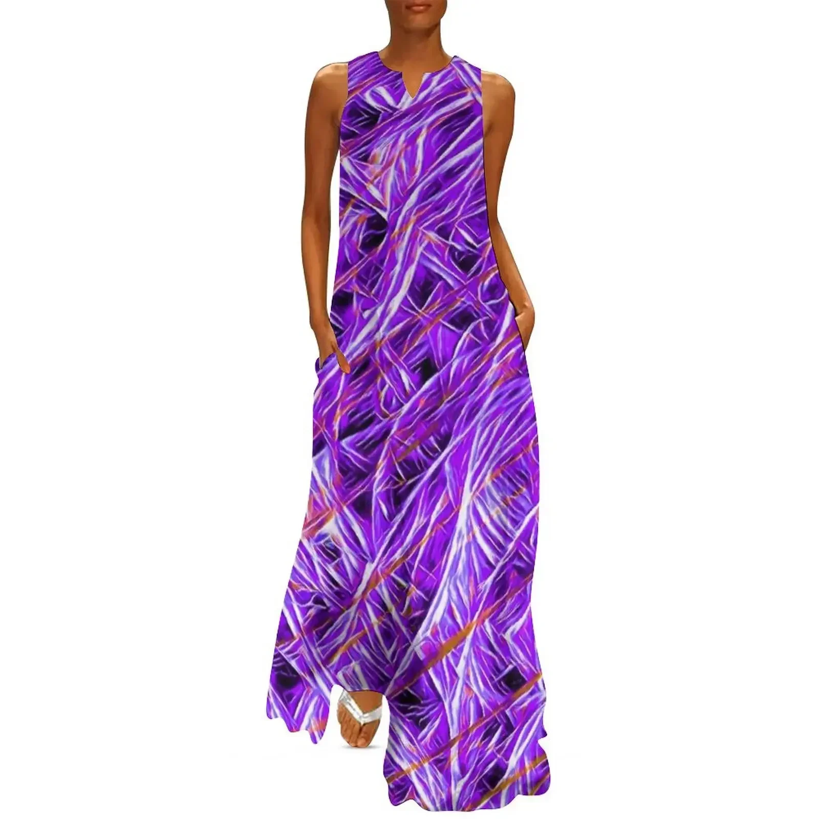

Purple and Orange Stretch Long Dress birthday dress for women evening dresses luxury 2025 Woman's evening dress Clothing