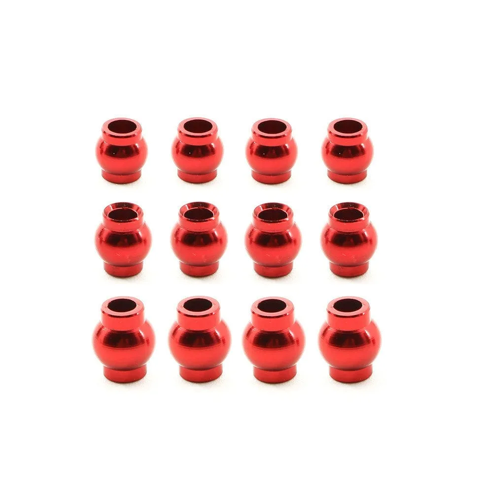 RC Car Upgrade Parts Aluminum Alloy Full Pivot Ball Head Set 12Pcs for ARRMA 1:18 Granite Grom Custom Scale RC Truck Accessories