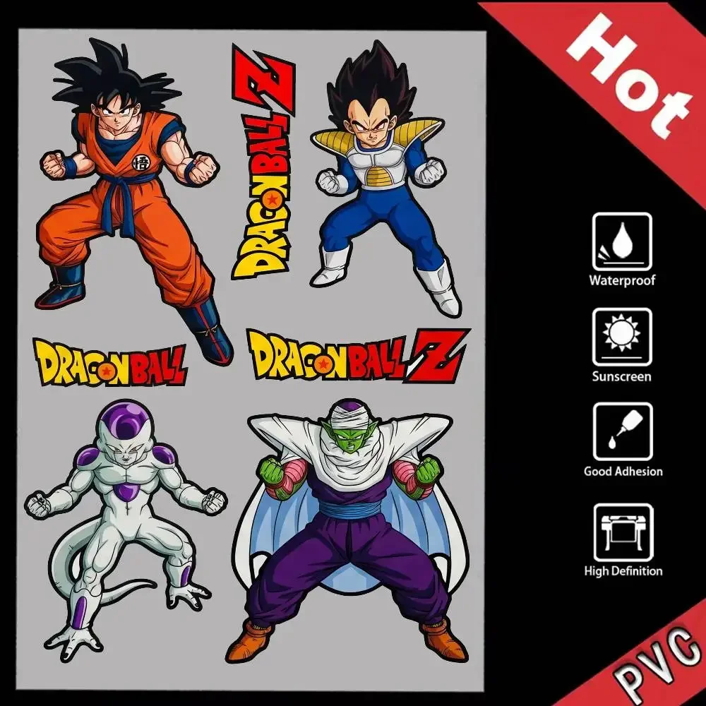

DRAGON BALL Vegeta Goku Multi Scene Waterproof Reflective Scratch Cover Stickers Fit Auto Motorcycle Helmet Refrigerator