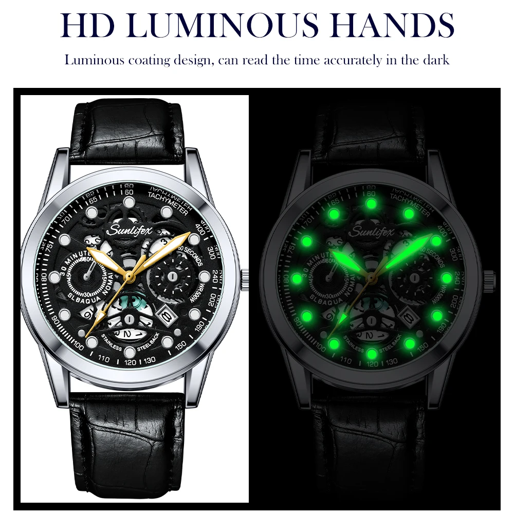 Sunlifex Traditional Business Men's Watch Leisure Business Quartz Watch