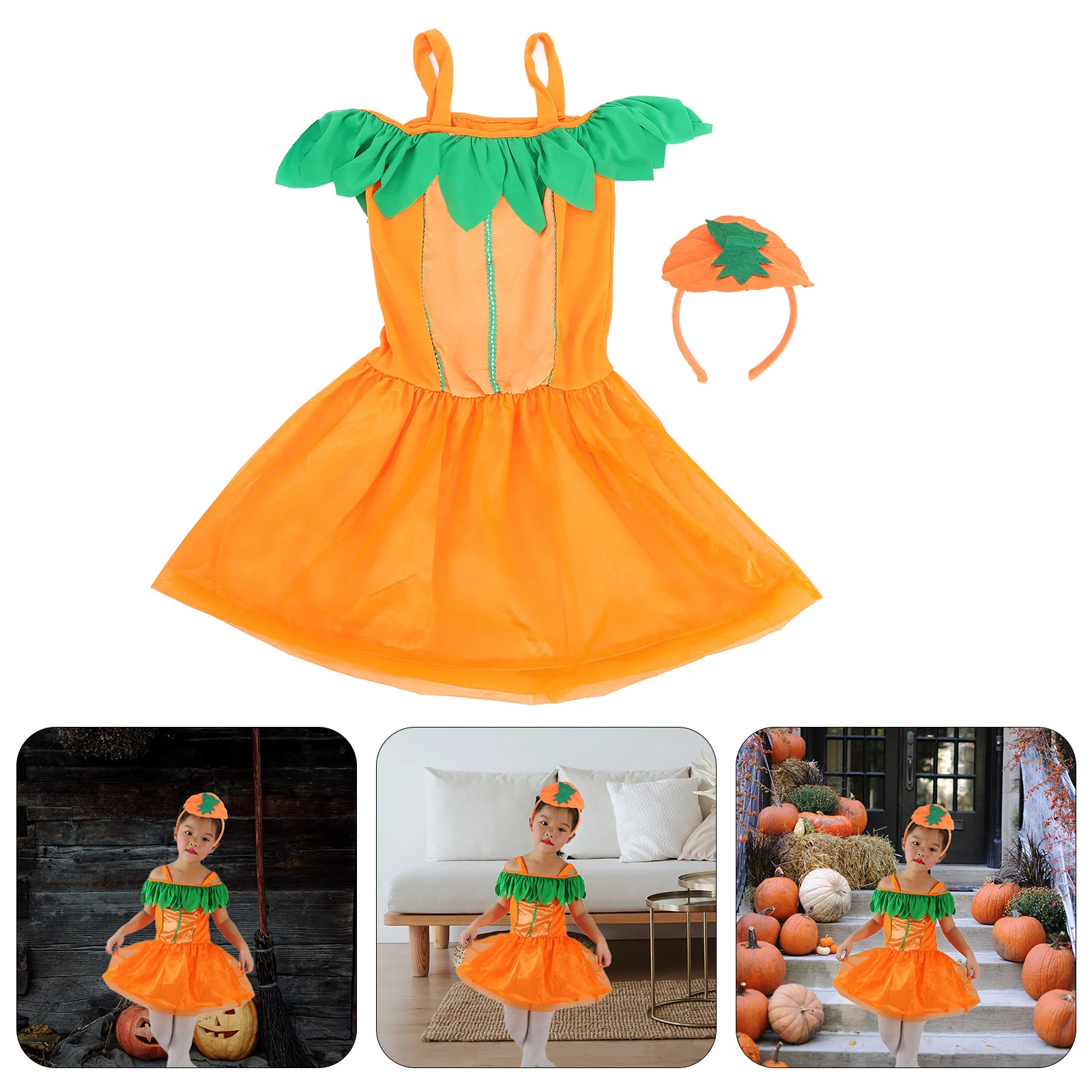 

Halloween Costume Pumpkin Dress Props Costumes Funny Adults Party Decorations