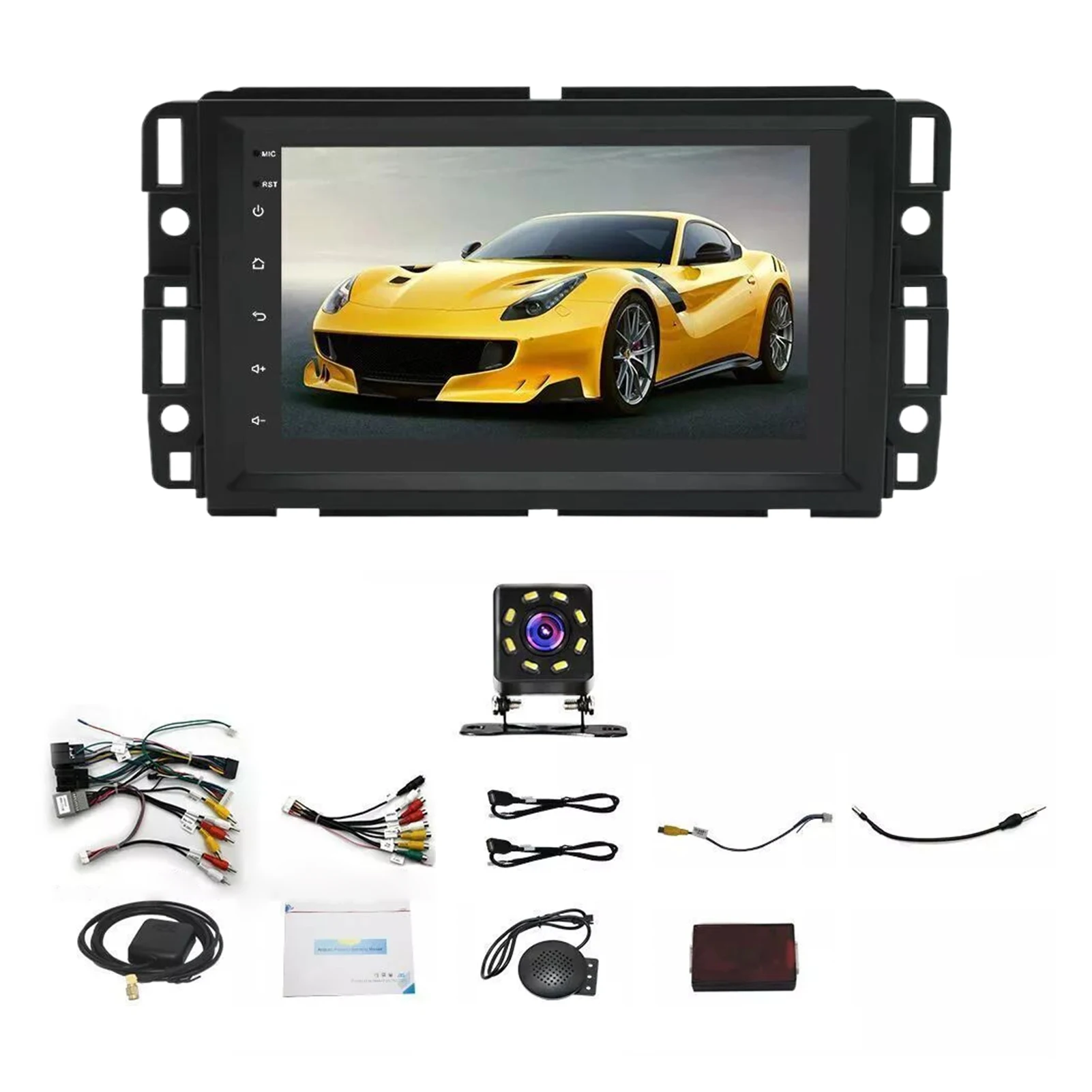 Black Chevy Android 12 Car Radio G-PS WIFI 2010 2011 2012 For Seamless Connectivity And Easy